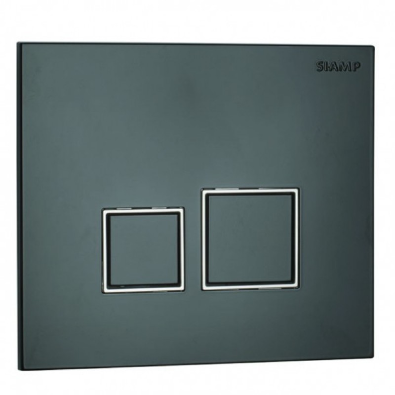 Πλακέτα Χειρισμού SIAMP Square Black Για Καζανάκι Εντοιχισμού 111983