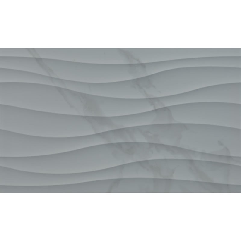 Πλακάκι Μπάνιου KARAG Nairobi  Waves Blanco Κεραμικό Γυαλιστερό 33,3x55 cm
