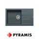 Νεροχύτης PYRAMIS Pyragranite Athlos Plus Iron Grey(86X50)1B 1D 070071111