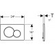 Πλακέτα GEBERIT Sigma 01 Χρωμέ Γυαλιστερή Με Ματ Μπουτόν 115.770.KA.5